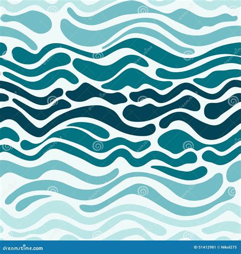 Wave Pattern Stock Vector Illustration Of Ornament Texture 51412981