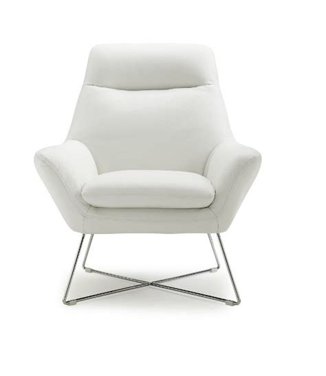 Orga element lounge chair, gusto graphite. Livorno White Italian Leather Modern Accent Chairs ...