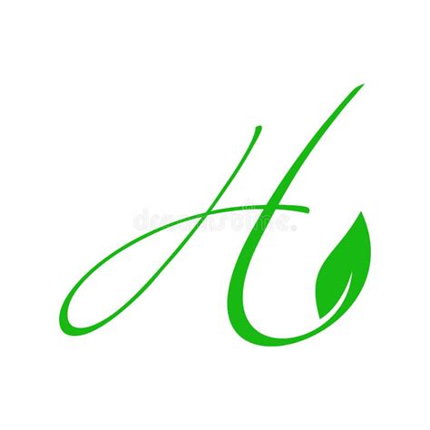 Charming Logo Design Initial Q Leaf Stock Vector Illustration Of