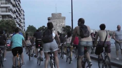 Th World Naked Bike Ride Thessaloniki Greece YouTube