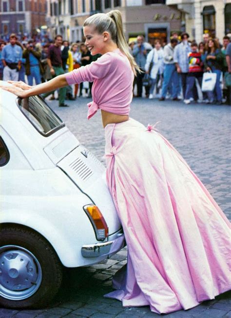 The Perfect Ponytail Claudia Schiffer Rome 1994 Photo By Arthur