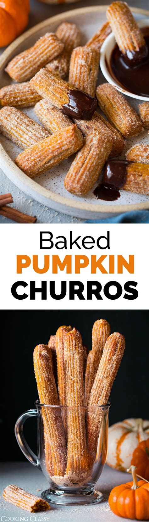Baked Pumpkin Churros Via Cookingclassy Pumpkin Churros