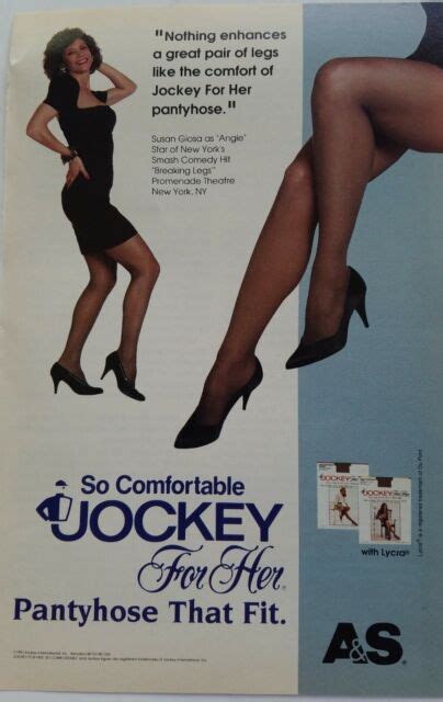 1991 Jockey Womens Pantyhose Stockings Hosiery For Her Susan Glasa Vintage Ad Ebay