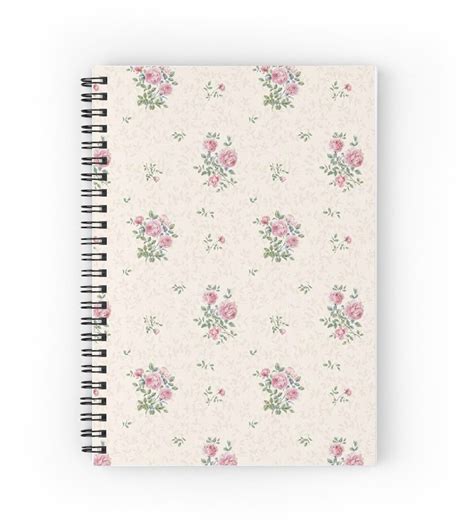 Aesthetic Simple Coquette Print Spiral Notebook By Cronchyfrog11 In