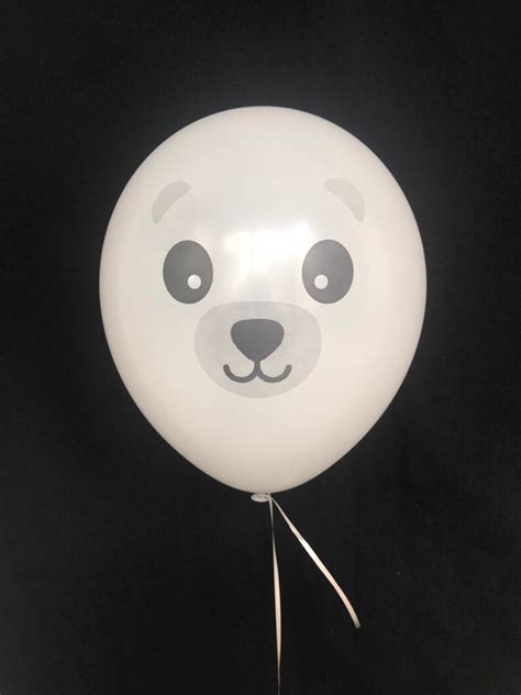 Woodland Balloon Raccoon Balloon 11 Inch Gray Latex Etsy