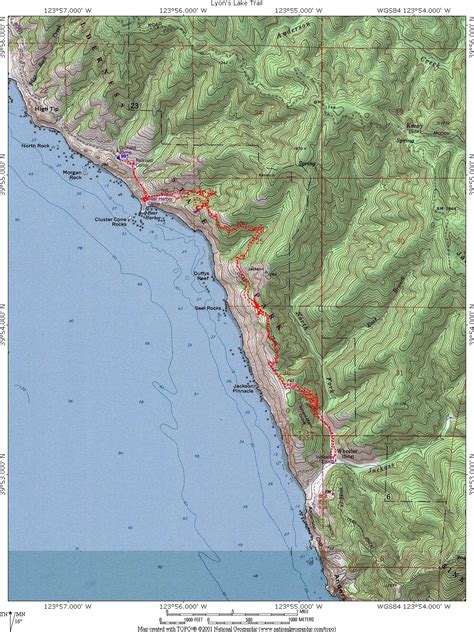 Lost Coast Trail Map World Map 07