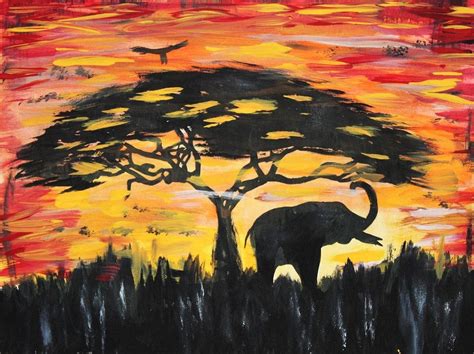 Abstract Elephant Elephant Art African Elephant Painting Projects