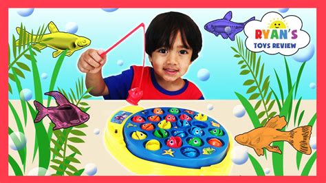 Lets Go Fishing Game With Surprise Eggs Opening And Learn Colors Youtube
