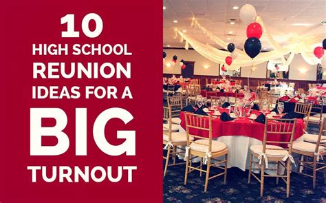 Here Are A Collection Of Ideal High School Reunion Planning Tips And