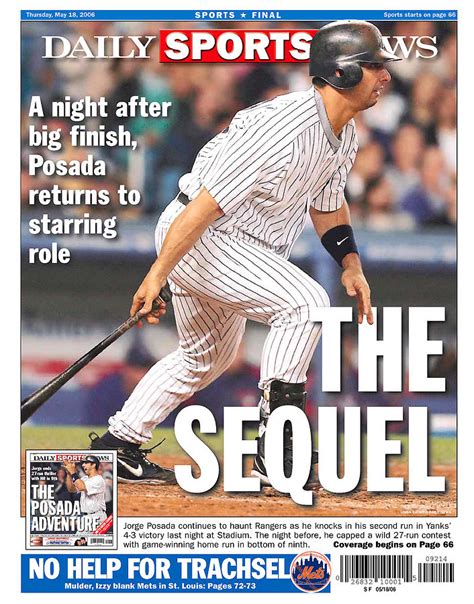 Daily News Back Page Dated May 18 Photograph By New York Daily News