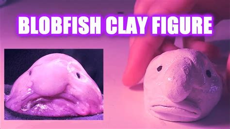 'most people don't think it's a real fish. Blobfish Clay Figure (plus making) - YouTube