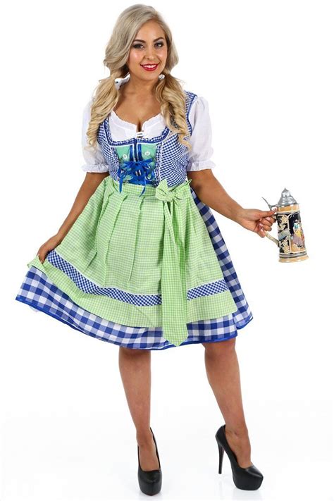 K85 Ladies Oktoberfest Beer Maid Wench German Bavarian Heidi Fancy Dress Costume Ebay