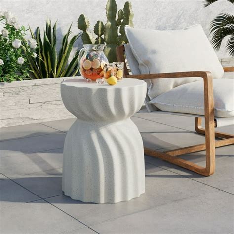 Cosiest Outdoor Contemporary Graphite Like White 187 In Height