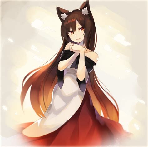 Wallpaper Touhou Imaizumi Kagerou Werewolf Girl Brown