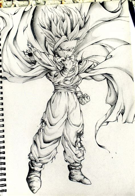 A page for describing characters: Goku Sketch Drawing at GetDrawings.com | Free for personal ...