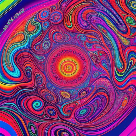 Premium Ai Image Psychedelic Background Wallpaper