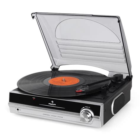 Tba 928 Vinyl Turntable Lp Player Built In Speakers