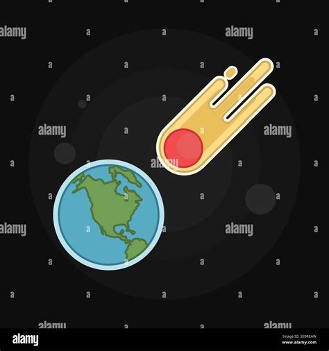 Meteor Strike Stock Vector Images Alamy