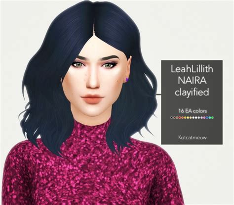 Leahlillith Naira Hair Clayified At Kotcatmeow Sims 4 Updates
