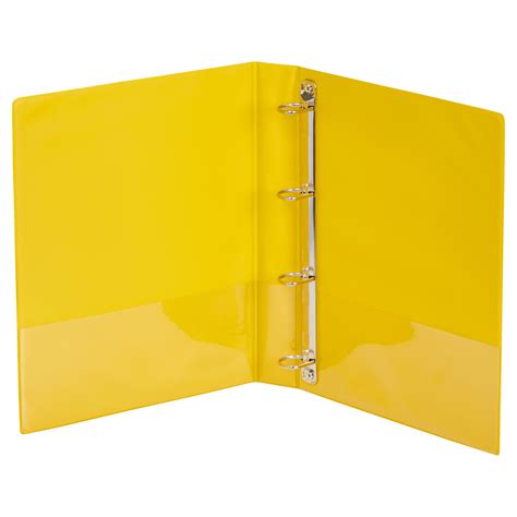 A4 4 Ring Binder 1 Inch Yellow Free Shipping On Orders Of 500