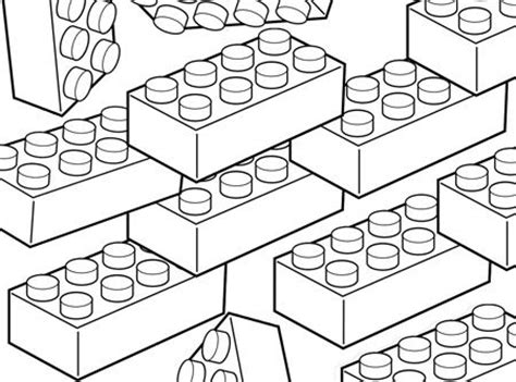 Lego Brick Outline Clip Art Sketch Coloring Page
