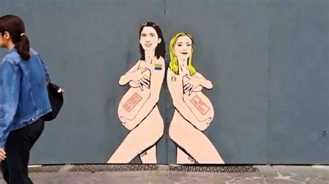 Milano Elly Schlein E Giorgia Meloni Nude E Incinte Su Murale Imola