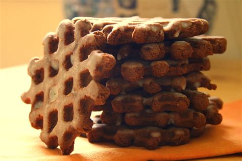 Chocolate Waffle Cookies These Are From Martha Stewarts C Flickr