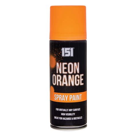 Bright Orange Fluorescent Neon Spray Paint 151 Diy 200ml Car Hi Vis