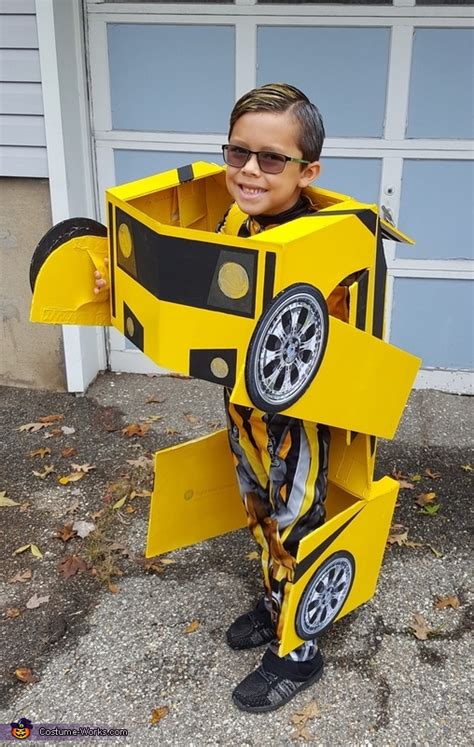 Bumblebee Transformer Costume No Sew DIY Costumes