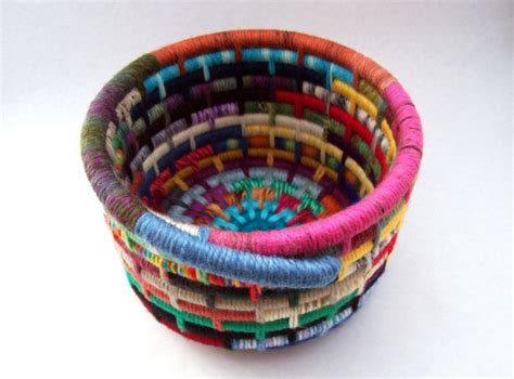Incidental Colorful Yarn Coiled Basket 40 Coil Basket Yarn Coil