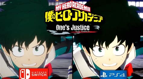 Heres A Comparison Of My Hero Ones Justice On Switch And Ps4