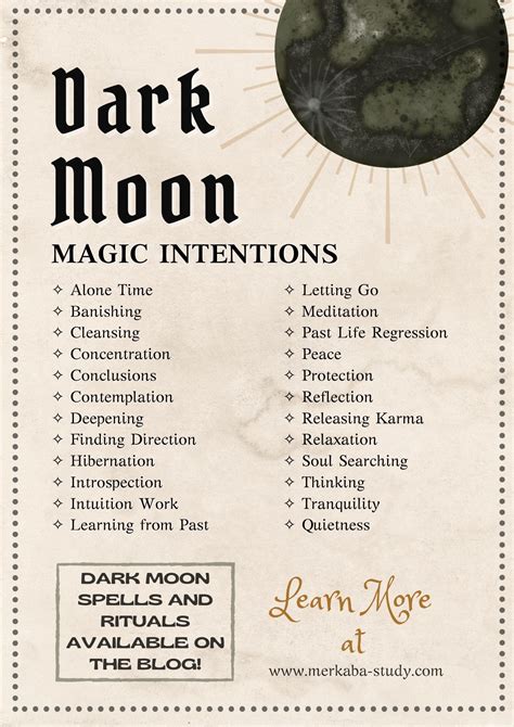 Dark Moon Spells For Enhanced Moon Manifestation Witch Spell Book