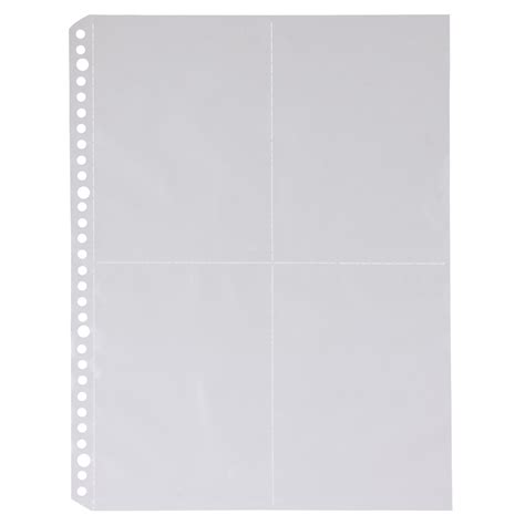 Refill Clear Postcard Pocket A4 10sheet Muji