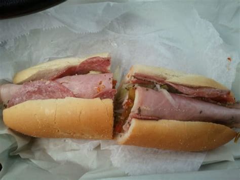 Made with genoa salami, capicola, peppered ham, provolone cheese, fresh lettuce, tomatoes, onions, salt, black pepper and oregano nestled in our freshly . Casapulla's Elsmere Steak & Sub Shop - Yelp
