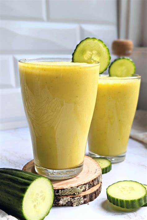 Pineapple Cucumber Smoothie Recipe The Herbeevore