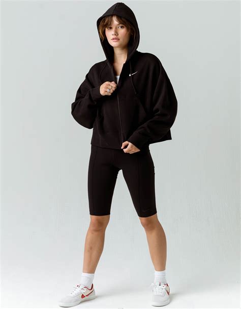 Nike Sportswear Essential Womens Zip Hoodie Black Tillys