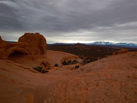 The La Sal Mountains To The South East From Herdina Park Herdina Park