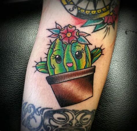 Cactus pot prickly pear cactus cactus flower prickley pear cacti and succulents succulent ideas garden pots potted garden plant care. The 36 Coolest Cactus Tattoos To Ever Exist - TattooBlend