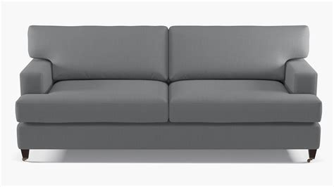Grey Linen Upholstered Custom Classic Sofa The Inside Furniture