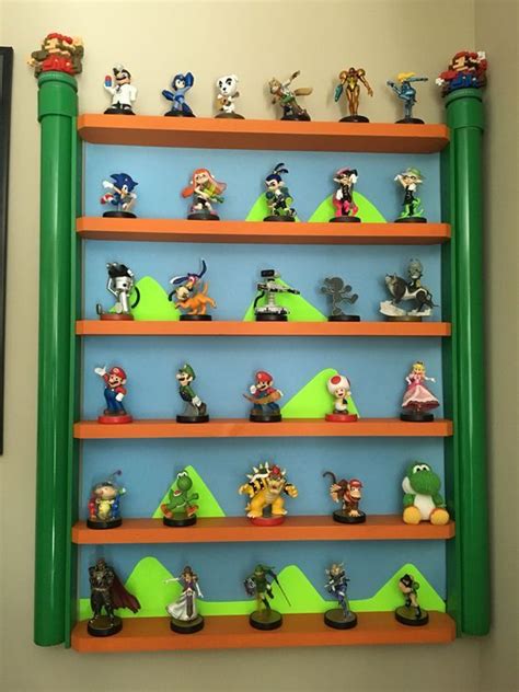 Handmade Amiibo Shelf Nintendo Room Boys Game Room Mario Room