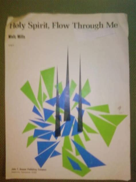 1974 Holy Spirit Flow Through Me By Walt Mills Sheet Music With