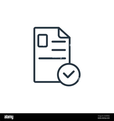 Application Form Outline Vector Icon Thin Line Black Application Form