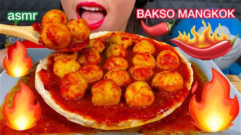 Makan Bakso Mangkok Super Pedas Super Spicy Bowl Meatball Asmr Eating Sounds Youtube