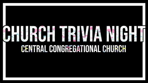 Church Trivia Sunday April 26 Youtube