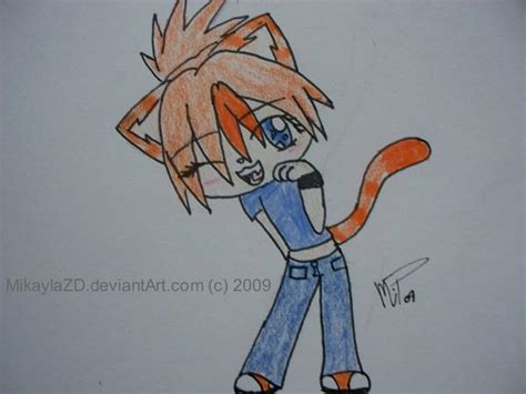 Chibi Cat Girl Orange Tabby By Mikaylazd On Deviantart
