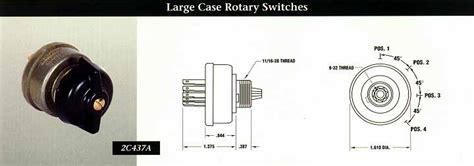 4 Position Large Case Rotary Switches Indak Switches
