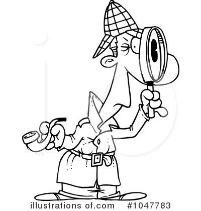black and white detective clip art - Clip Art Library