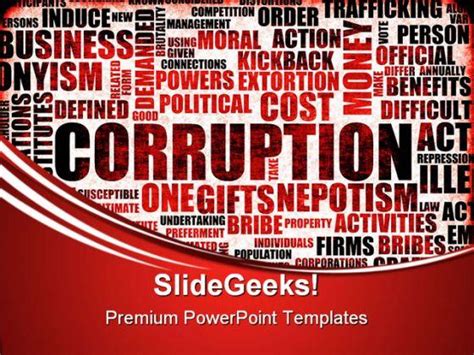 Corruption Business Powerpoint Templates And Powerpoint Backgrounds