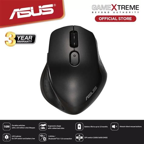 Asus Mw203 Multi Device Wireless Silent Mouse Shopee Philippines
