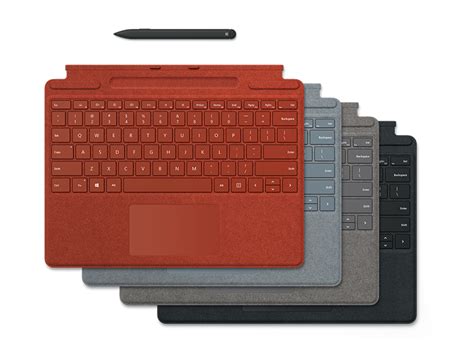 Microsoft Surface Pro X Signature Keyboard Eisblau Im Bundle Mit Slim